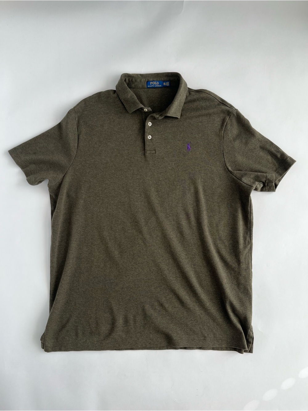 Polo Ralph Lauren Men's Olive Green Jersey Polo Shirt